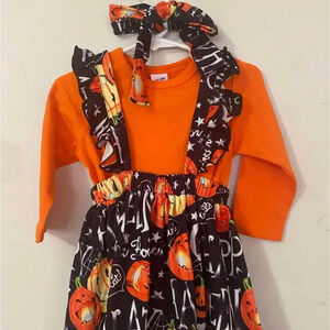 NWT Halloween Jumper Outfit & Headband